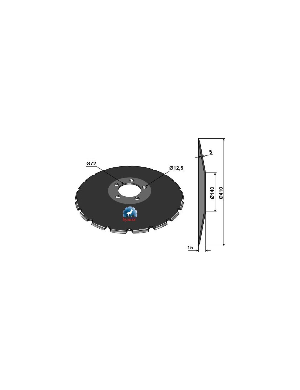 Disque de semoir Ø410x5