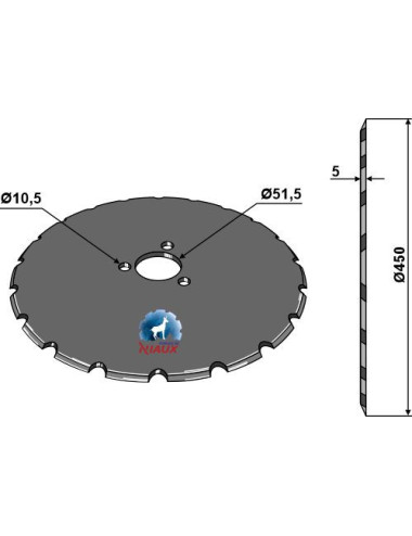 Disque de semoir Ø450x5