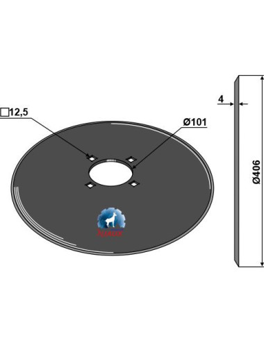 Disque de semoir Ø406x4