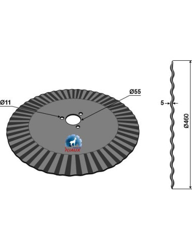 Coutre circulaire Ø460x5