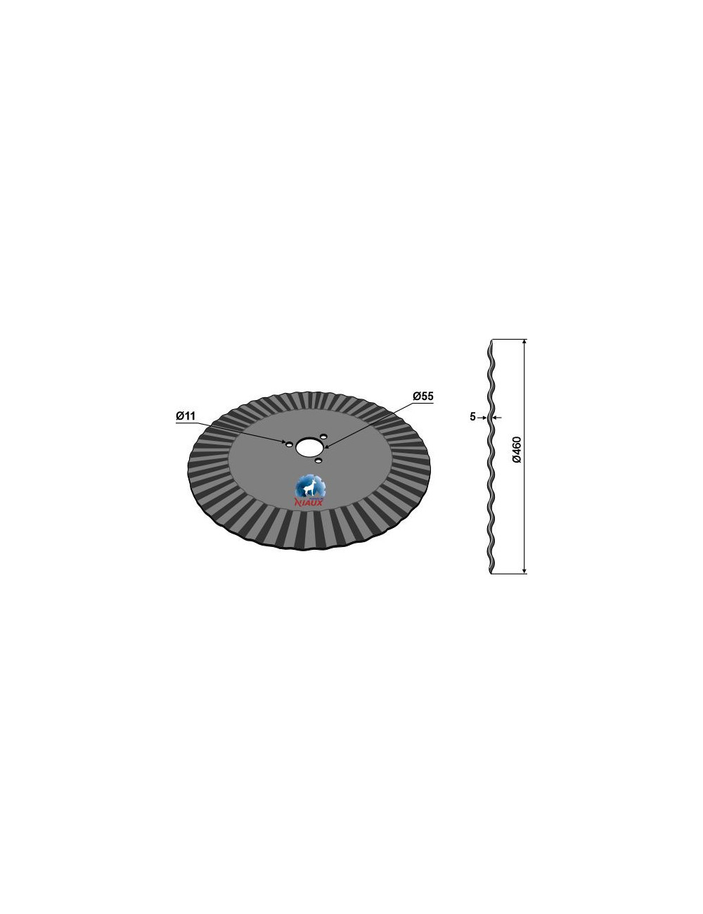 Coutre circulaire Ø460x5
