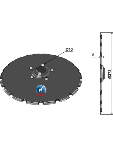 Disque de semoir Ø373x5