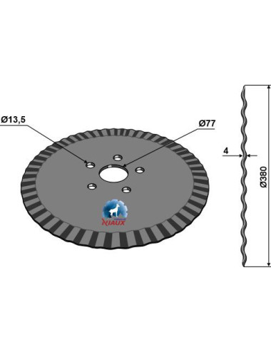 Disque de semoir Ø380x4