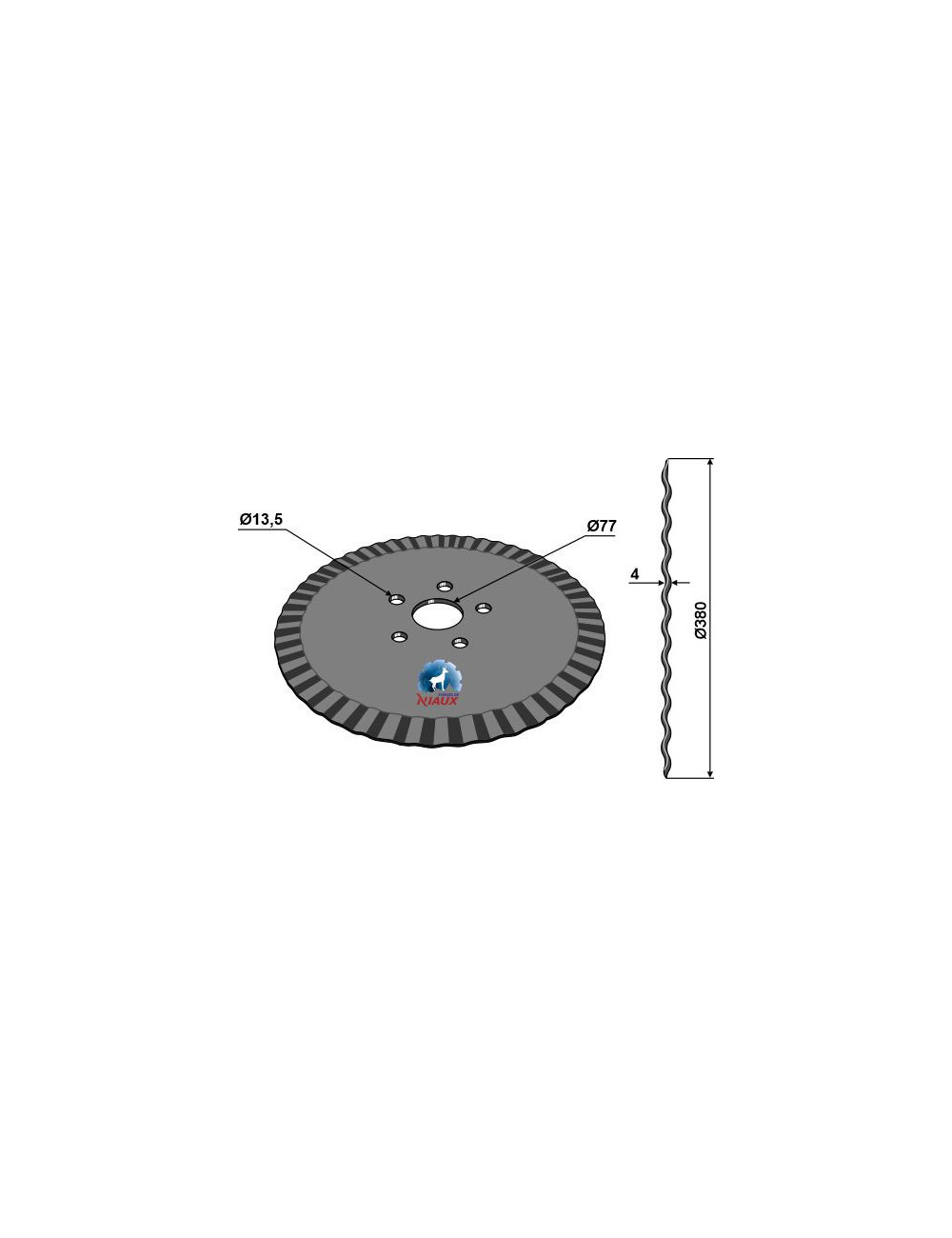 Disque de semoir Ø380x4