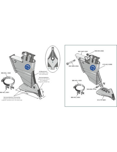 Soc de semoir pour Dent-C