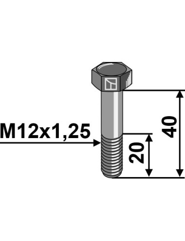 Boulon à tête hexagonale...