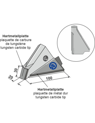Pointe variable gauche - Semence et engrais