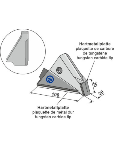 Pointe variable droit - Semence et engrais