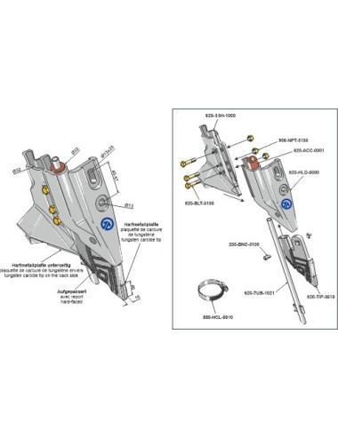 Soc de semoir - TITAN