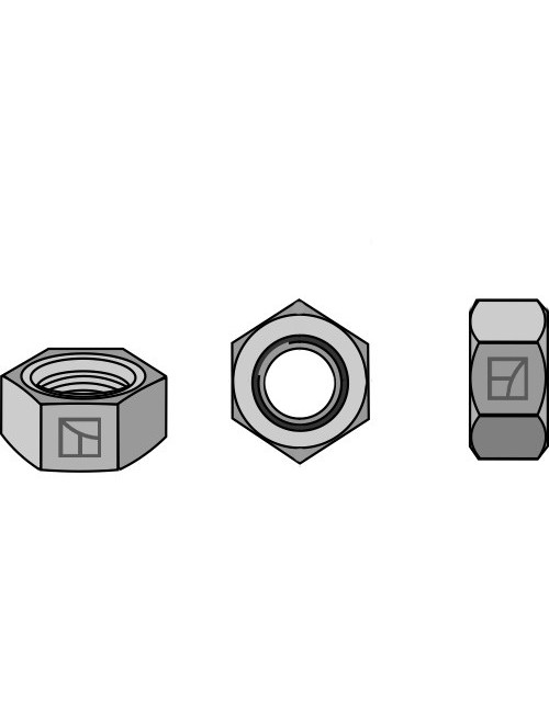 Écrou hexagonal à freinage interne - M24x2 - 8.8