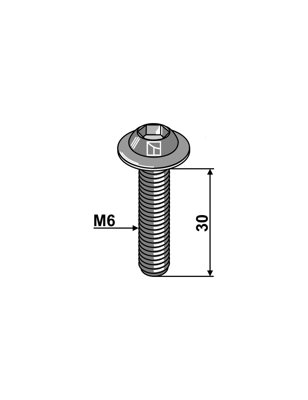 Boulon de fixation - 10.9