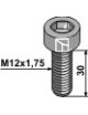 Boulon à 6 pans creux - M12x1,75 - 10.9