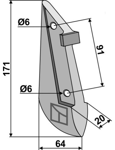 Soc de semoir en métal