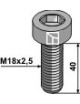 Boulon à 6 pans creux - M18x2,5 - 12.9