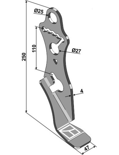 Guide de profondeur - gauche