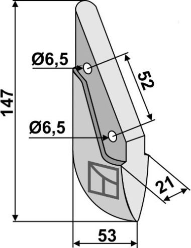 Soc de semoir en métal