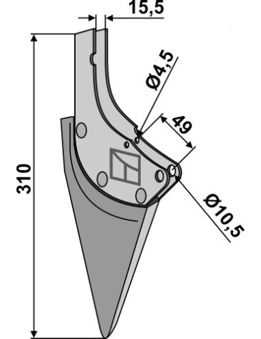 Soc de semoir en métal