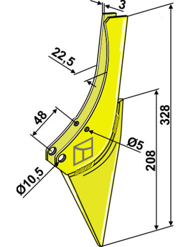 Soc de semoir en métal