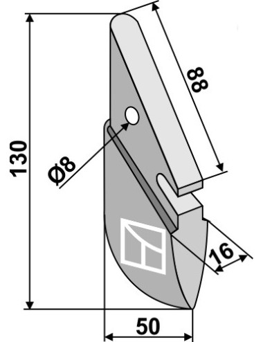 Soc de semoir en métal