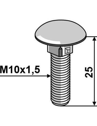 Boulon à tête bombée -...