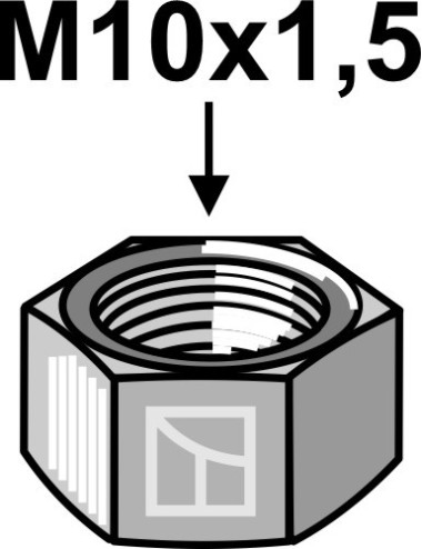 Écrou hexagonal - M10x1,5