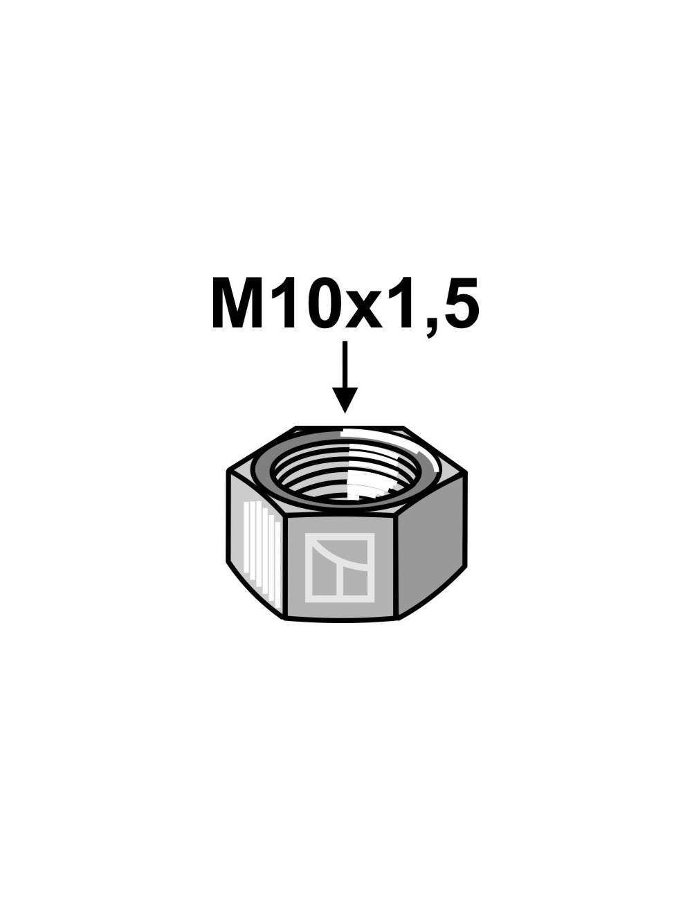 Écrou hexagonal - M10x1,5