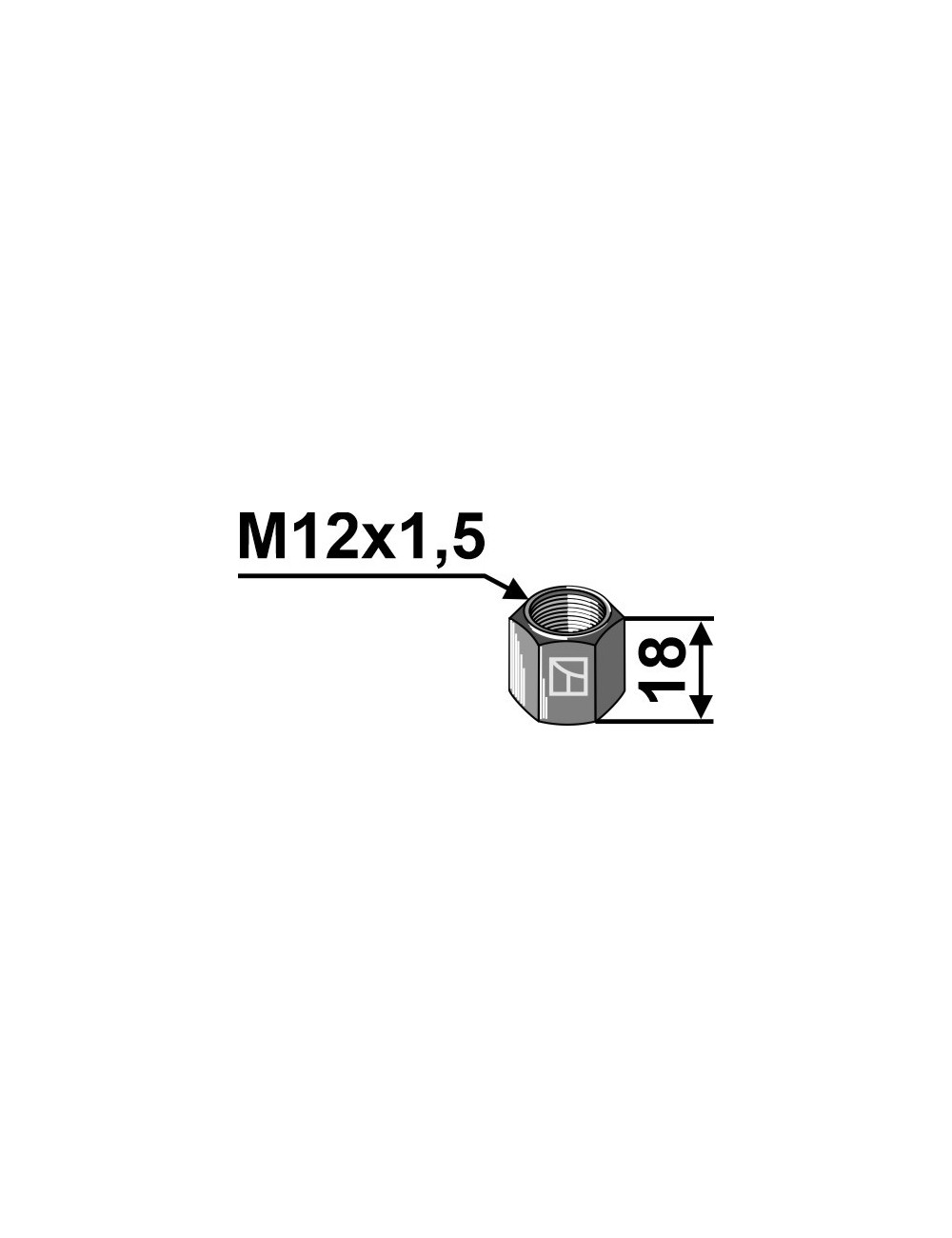 Écrou M12x1,5