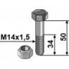 Boulon avec écrou à freinage interne - M14x1,5 - 12.9