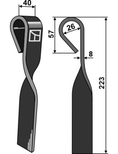 Couteau-fanes