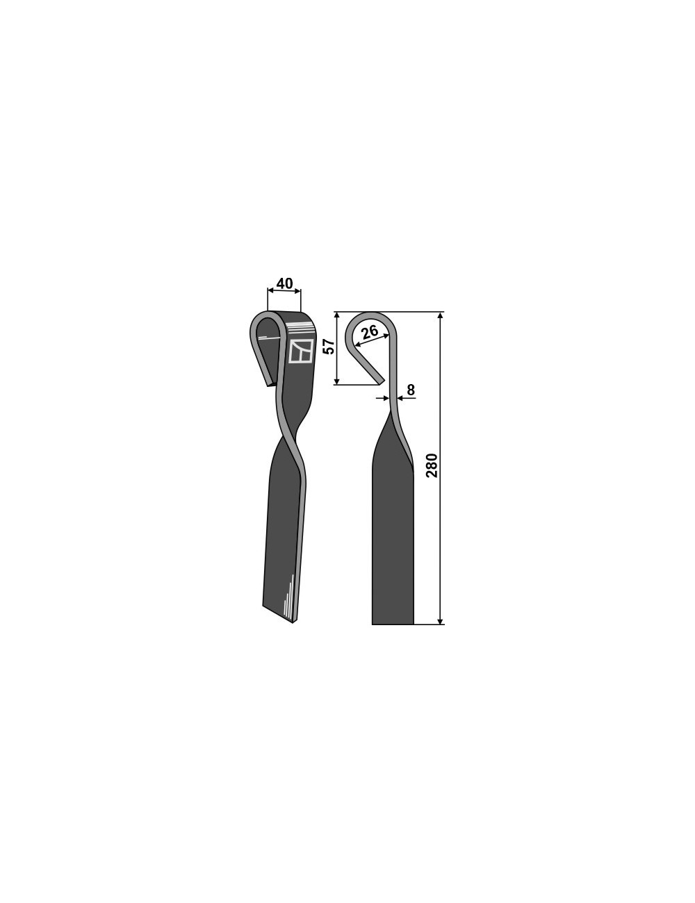 Couteau-fanes