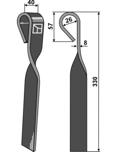 Couteau-fanes