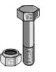 Boulon avec écrou à freinage interne - M16x1,5x47 - 12.9