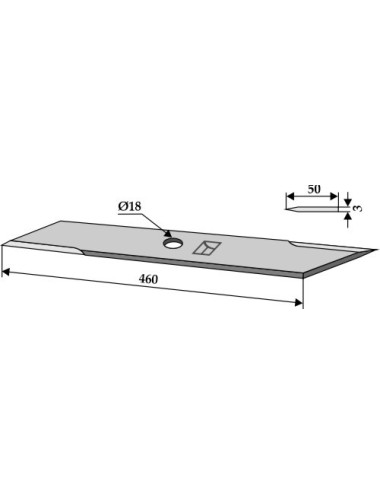 Couteau broyeur de paille