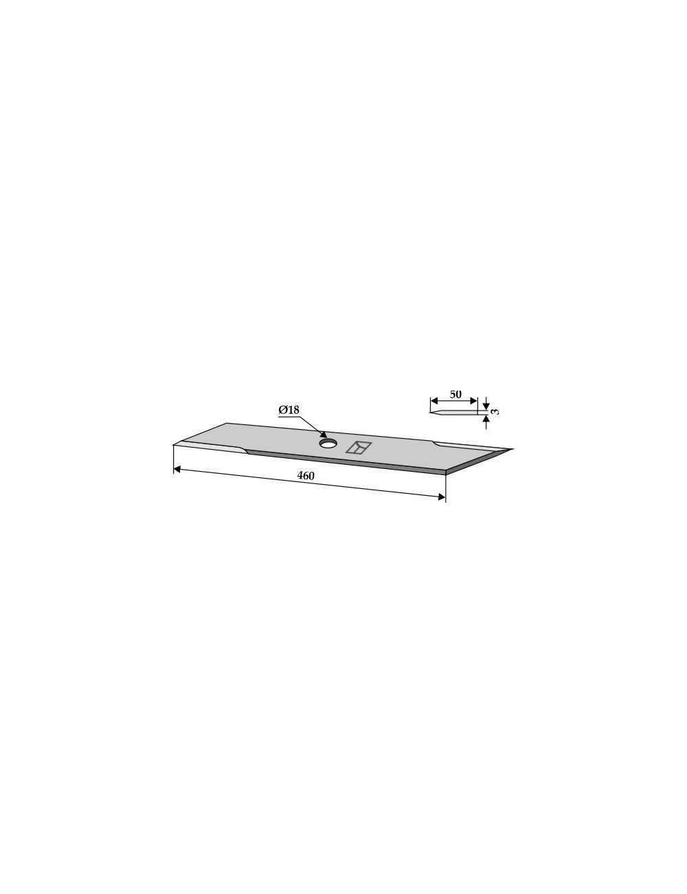 Couteau broyeur de paille
