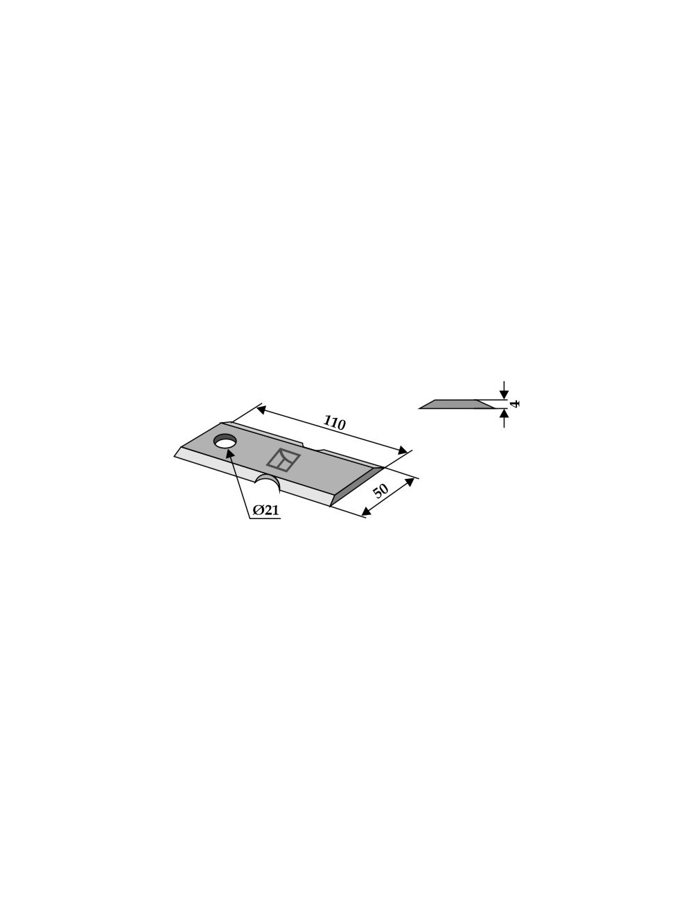 Couteau broyeur de paille