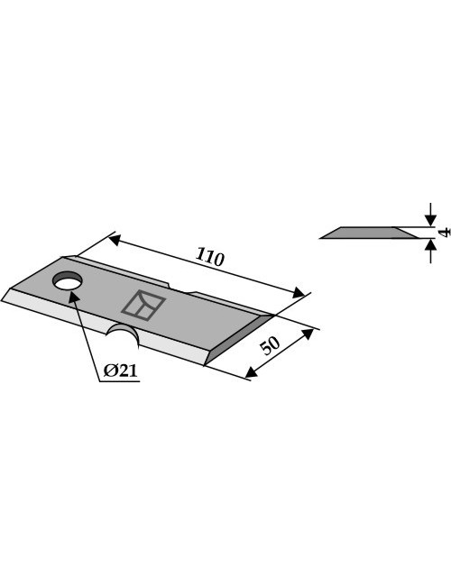 Couteau broyeur de paille