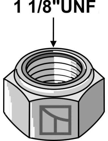 Écrou à freinage interne 1 1/8''UNF