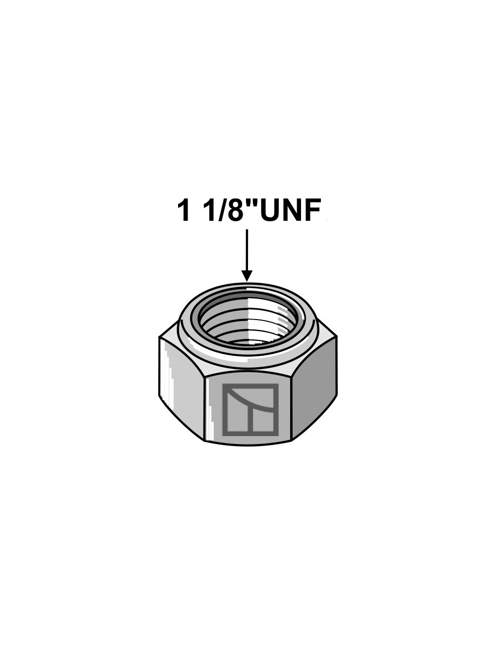 Écrou à freinage interne 1 1/8''UNF