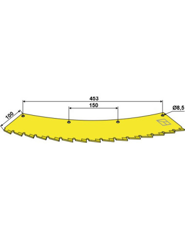 Lame de scie - droite -...