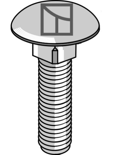 Boulon à tête bombée -...