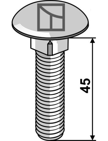 Boulon à tête bombée -...
