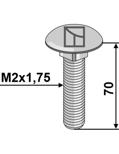 Boulon à tête bombée -...