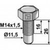 Boulon à tête hexagonale - M14x1,5x26 - 10.9