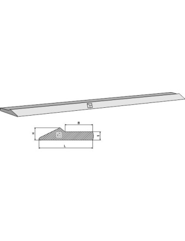 Lame d´usure 101 x 21 mm