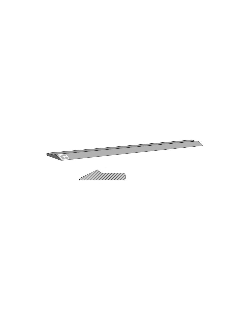 Lame d´usure 151 x 32 mm