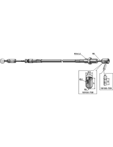 Câble téléflexible - 1600