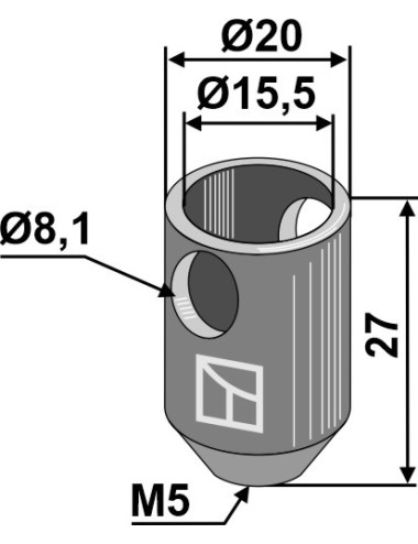 Cloche de raccordement pour Nimco
