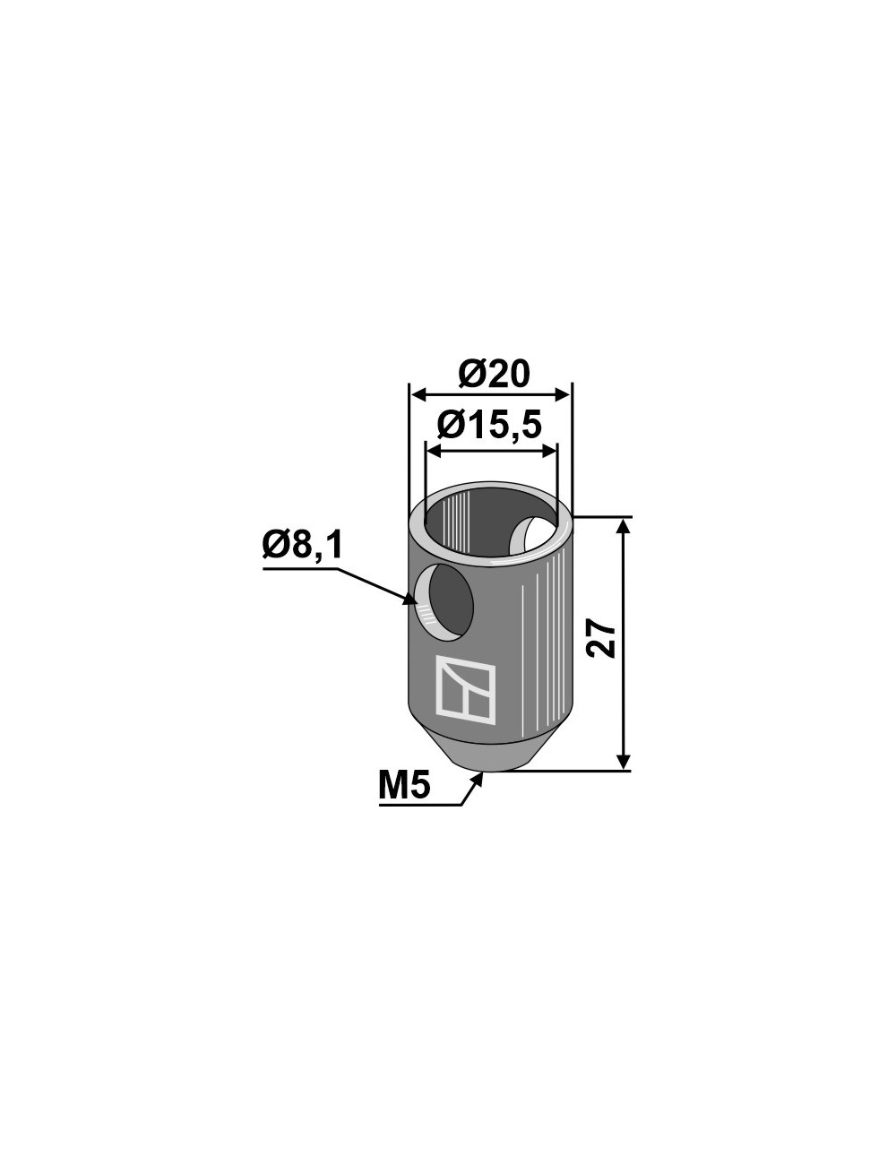Cloche de raccordement pour Nimco