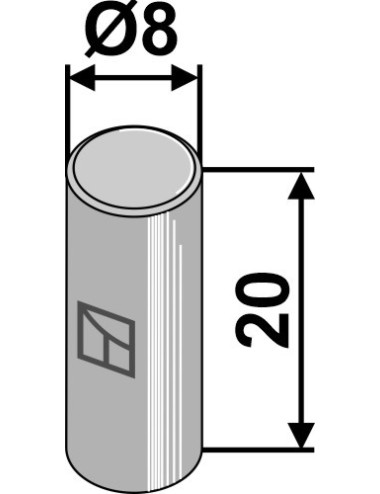 Goupille cylindrique pour Nimco