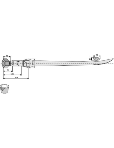 Dent cuillère 1400